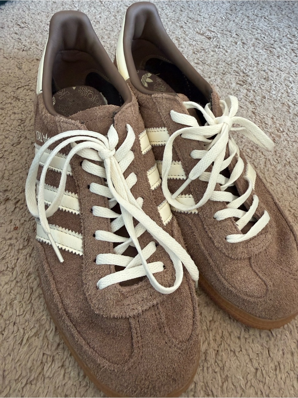 Adidas Handball Spezial in Brown and White Size 8.5